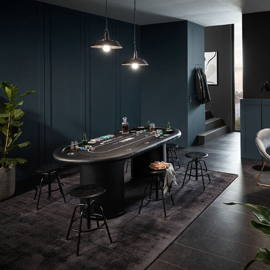 Home Deluxe LED Pokertisch FULL HOUSE - Für 9 Personen