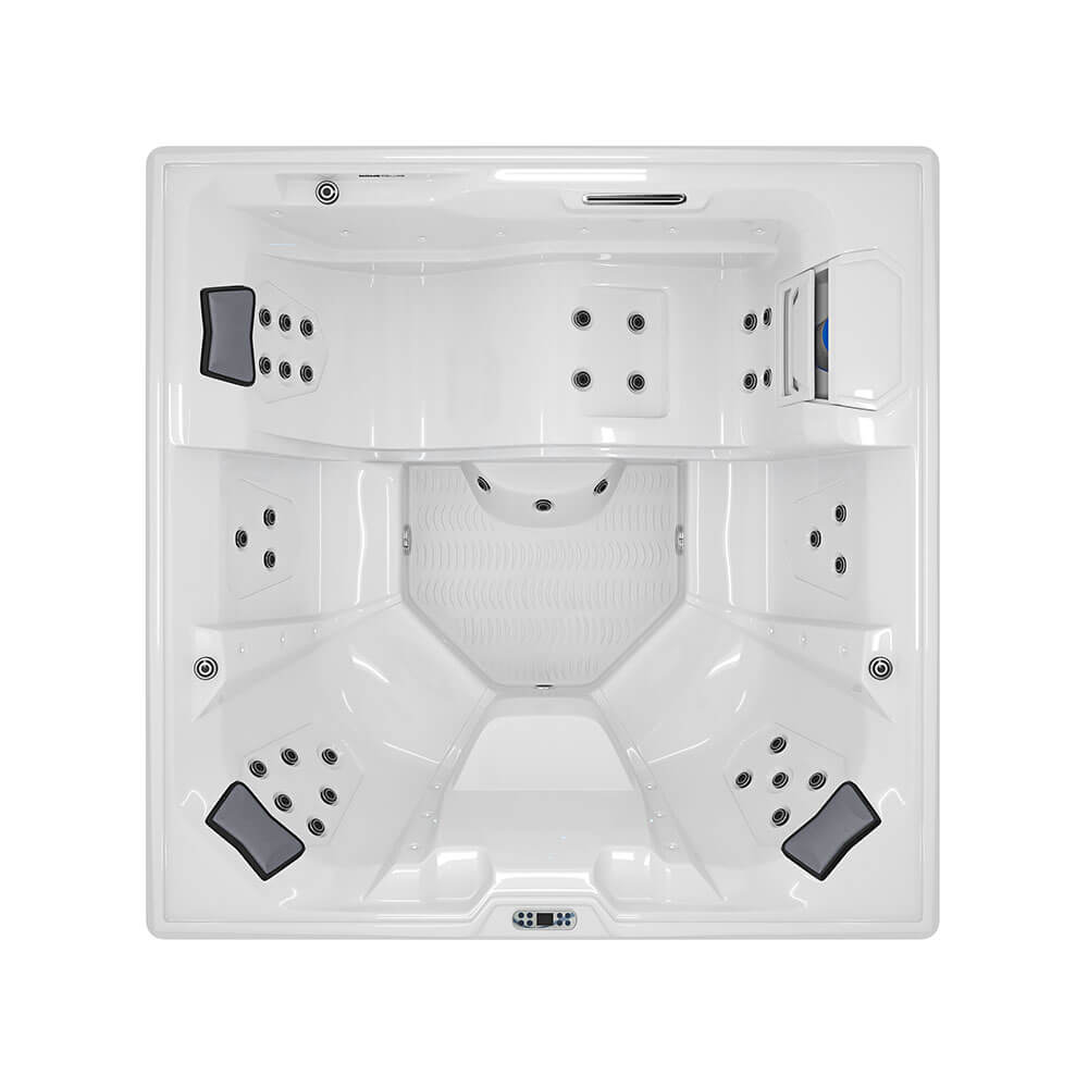 Home Deluxe Outdoor Whirlpool STREAM BIG PURE - 207 x 207 cm für 5 Personen