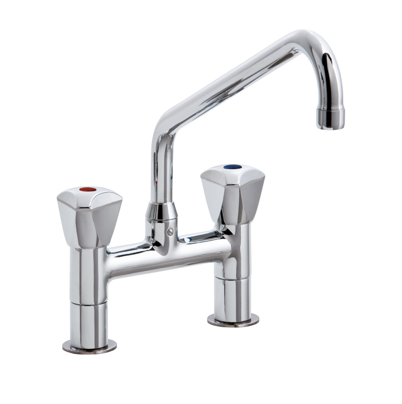 KBS Gastrotechnik STYL Knebel-Mischbatterie mit Schwenkhahn 1/2 Zoll Wasseranschluß