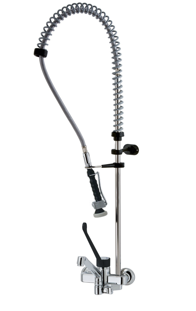 KBS Gastrotechnik STYL Hebel-Geschirrwaschbrause mit Schwenkhahn und Brausekopf NEW