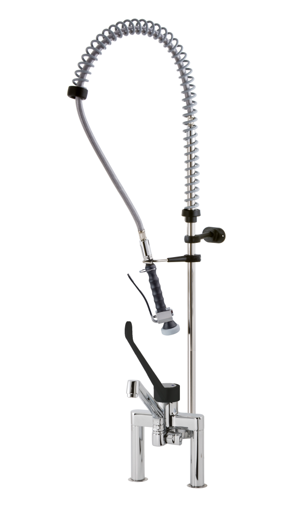 KBS Gastrotechnik STYL Knebel-Geschirrwaschbrause mit Schwenkhahn und Brausekopf NEW