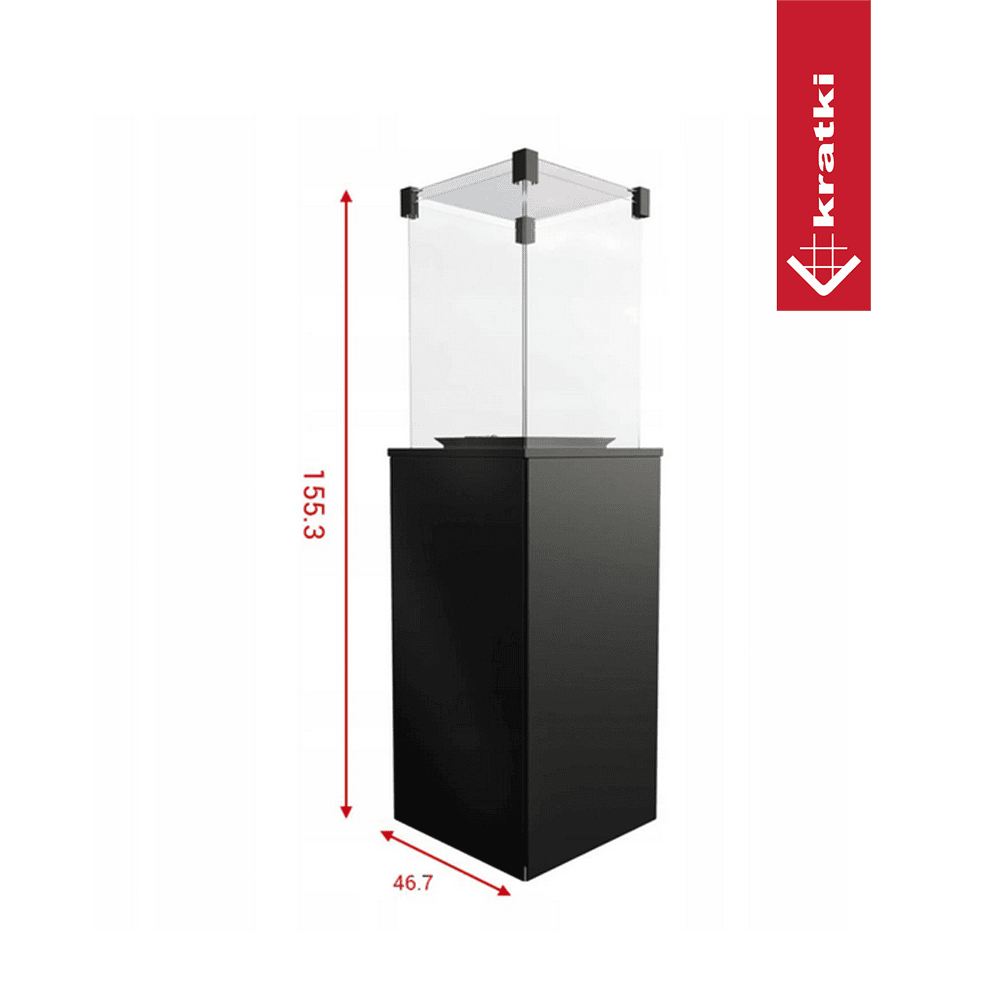 Kratki Terrassenheizer Patio Stahl automatische Steuerung 8,2kW