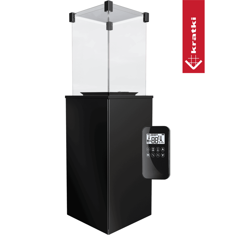 Kratki Terrassenheizer Patio Stahl automatische Steuerung 8,2kW