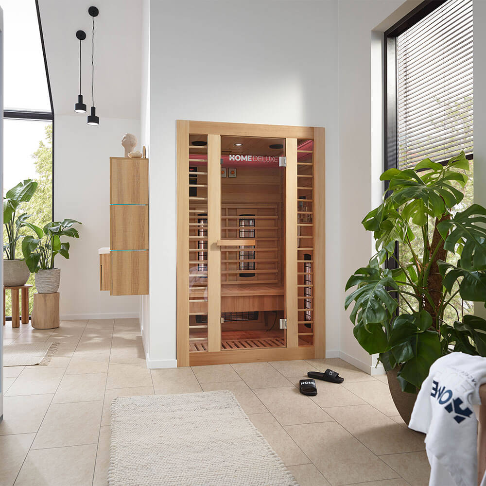 Home Deluxe Infrarotkabine REDSUN DELUXE M - 120 x 105 cm für 2 Personen