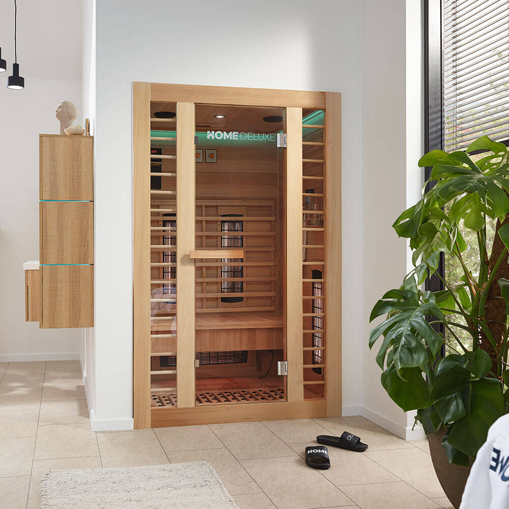 Home Deluxe Infrarotkabine REDSUN DELUXE PLUS M - 120 x 105 cm für 2 Personen
