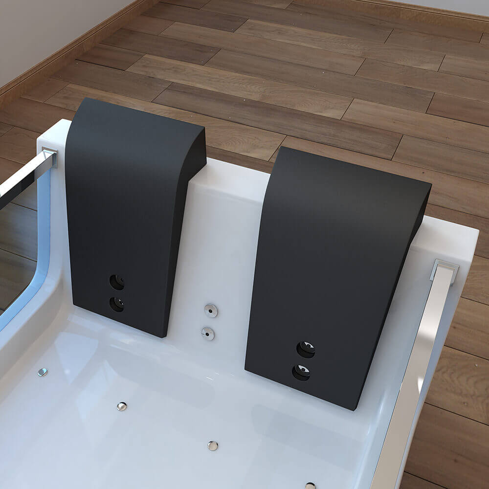 Home Deluxe Whirlpool Badewanne mit Lichttherapie ATLANTIC XL 180 x 120