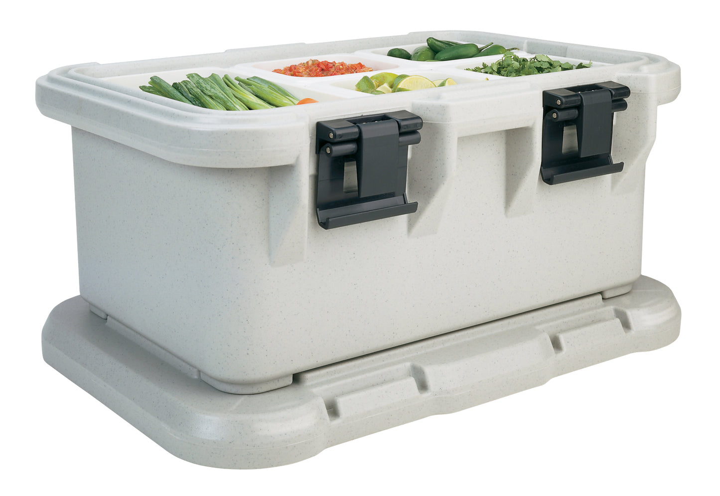 Cambro Ultra Camtainers® Thermobehälter 23,2 Liter grau-gesprenkelt, GN-tiefe 1x 200 mm , 1 Stück im Karton - UPCS180480