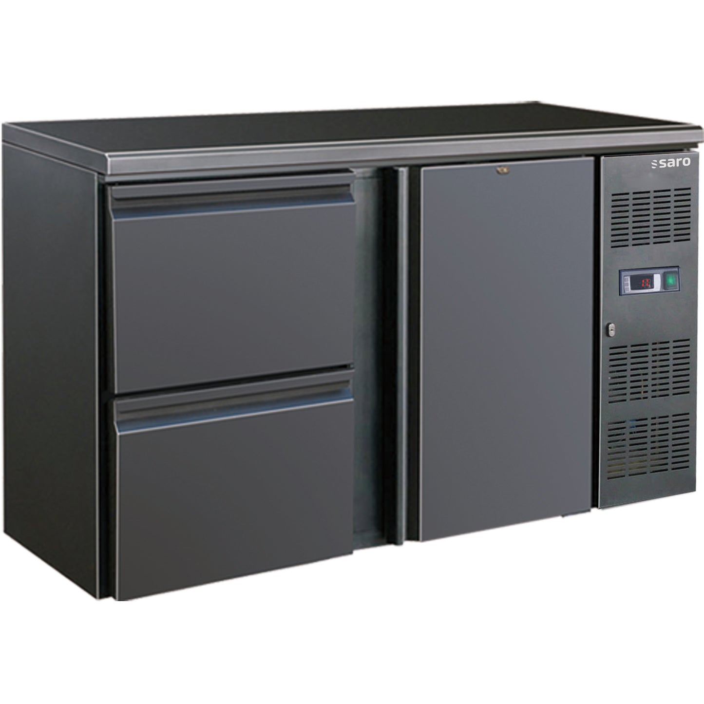 SARO Barkühler, 1 Tür+2 Schubladen, Modell BC 2100-2S