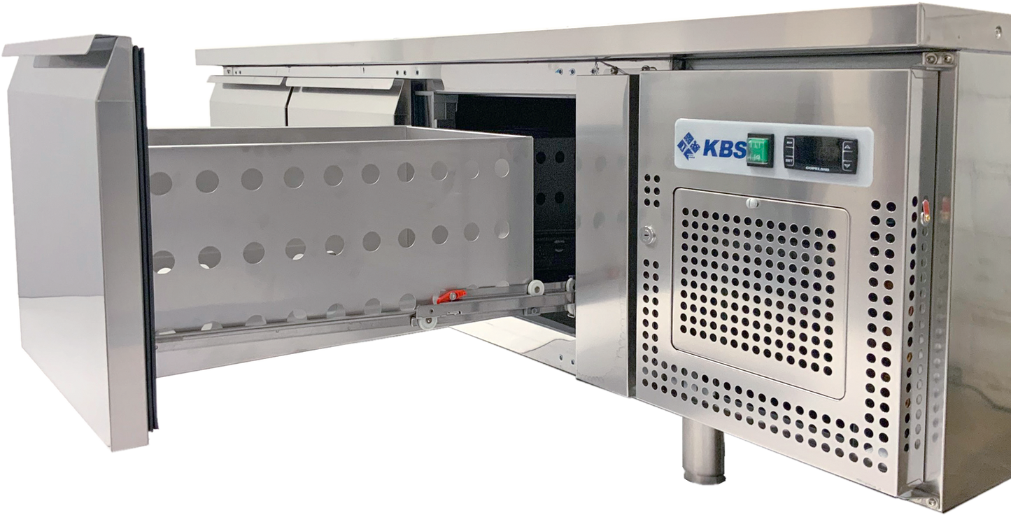 KBS Gastrotechnik Unterbaukühltisch UKT 211 mit 2 Schubladen