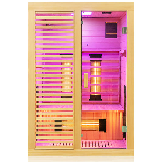 Dewello Infrarotkabine HAMLIN VOLLSPEKTRUM 130x105 bei TroniTechnik