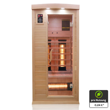 Dewello Infrarotkabine PIERSON 90x90 Dual-Therm bei TroniTechnik