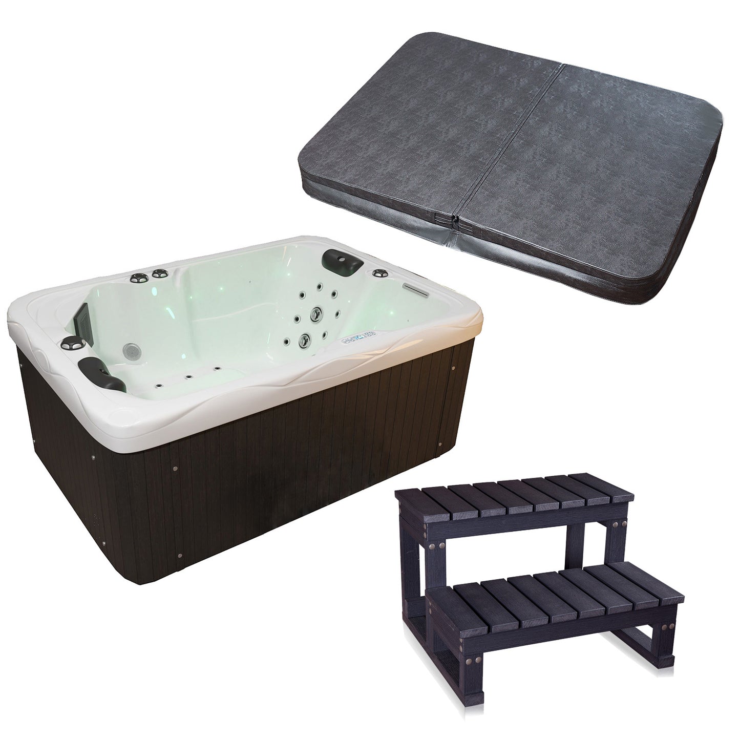 Tronitechnik Outdoor Whirlpool LEVANZO weiß 190x135