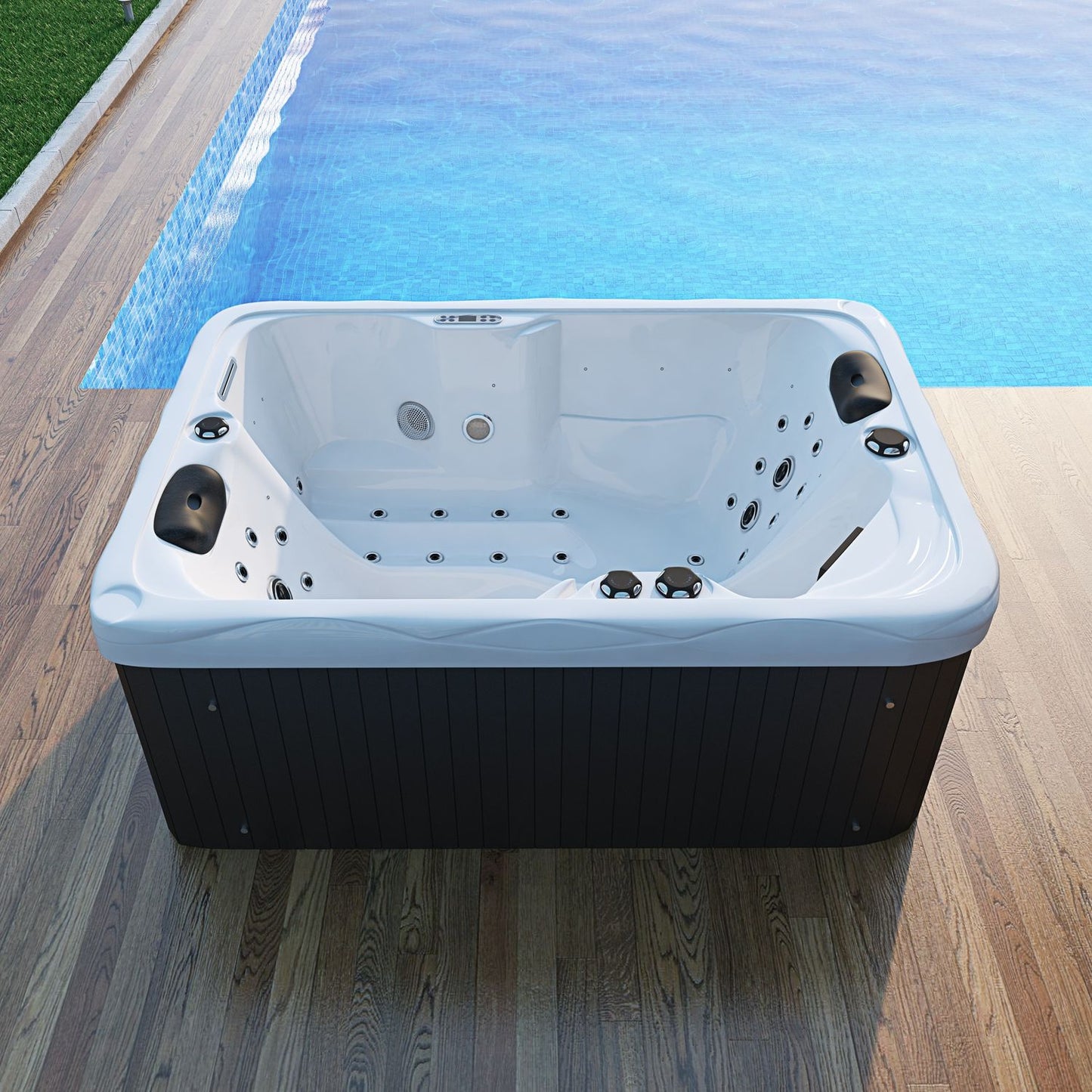 Tronitechnik Outdoor Whirlpool LEVANZO weiß 190x135
