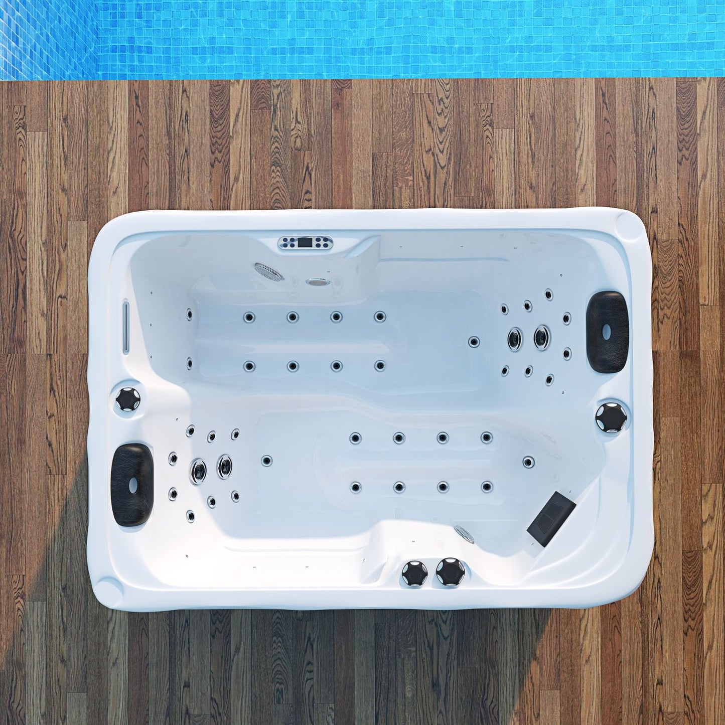 Tronitechnik Outdoor Whirlpool LEVANZO weiß 190x135