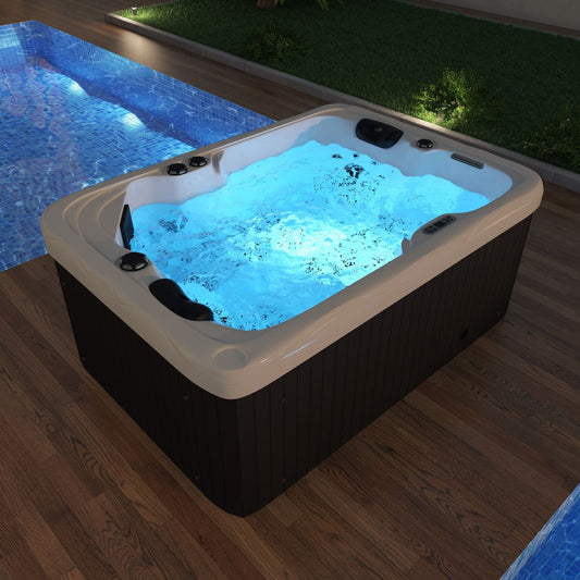 Tronitechnik Outdoor Whirlpool LEVANZO weiß 190x135