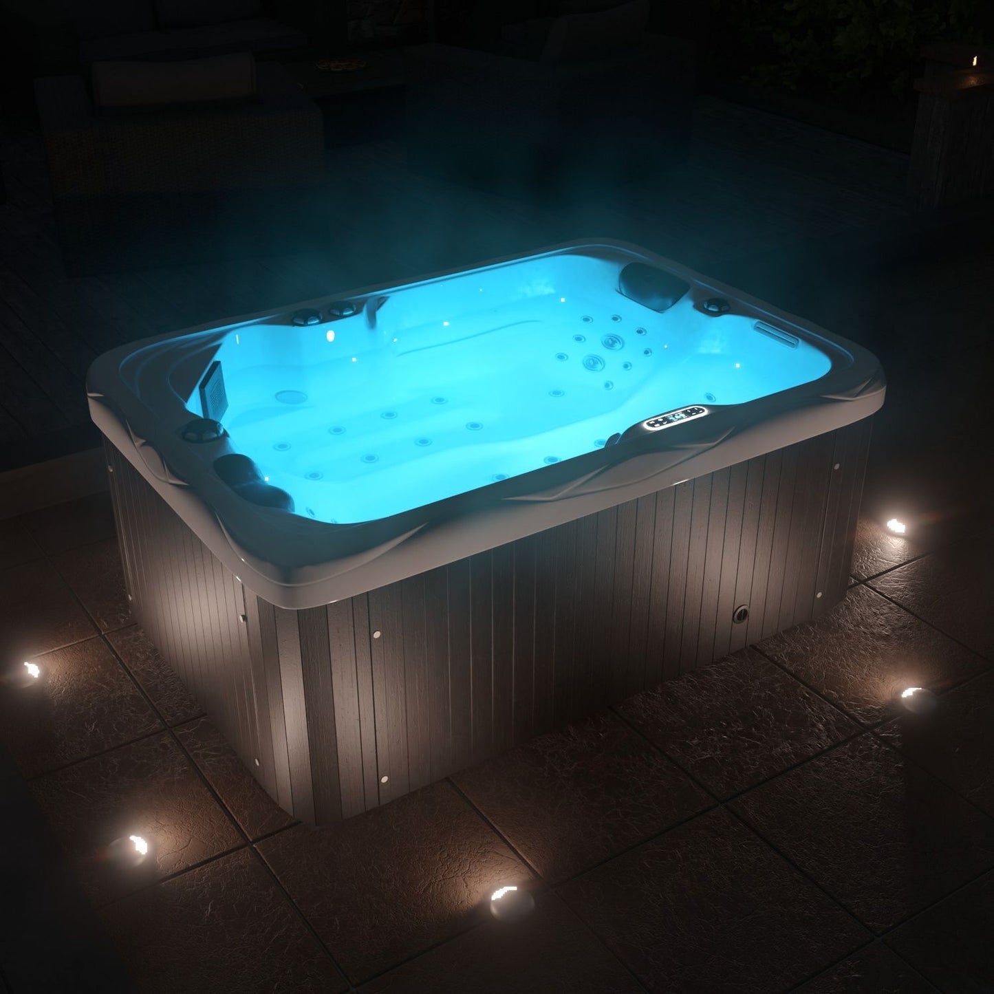 Tronitechnik Outdoor Whirlpool LEVANZO weiß 190x135