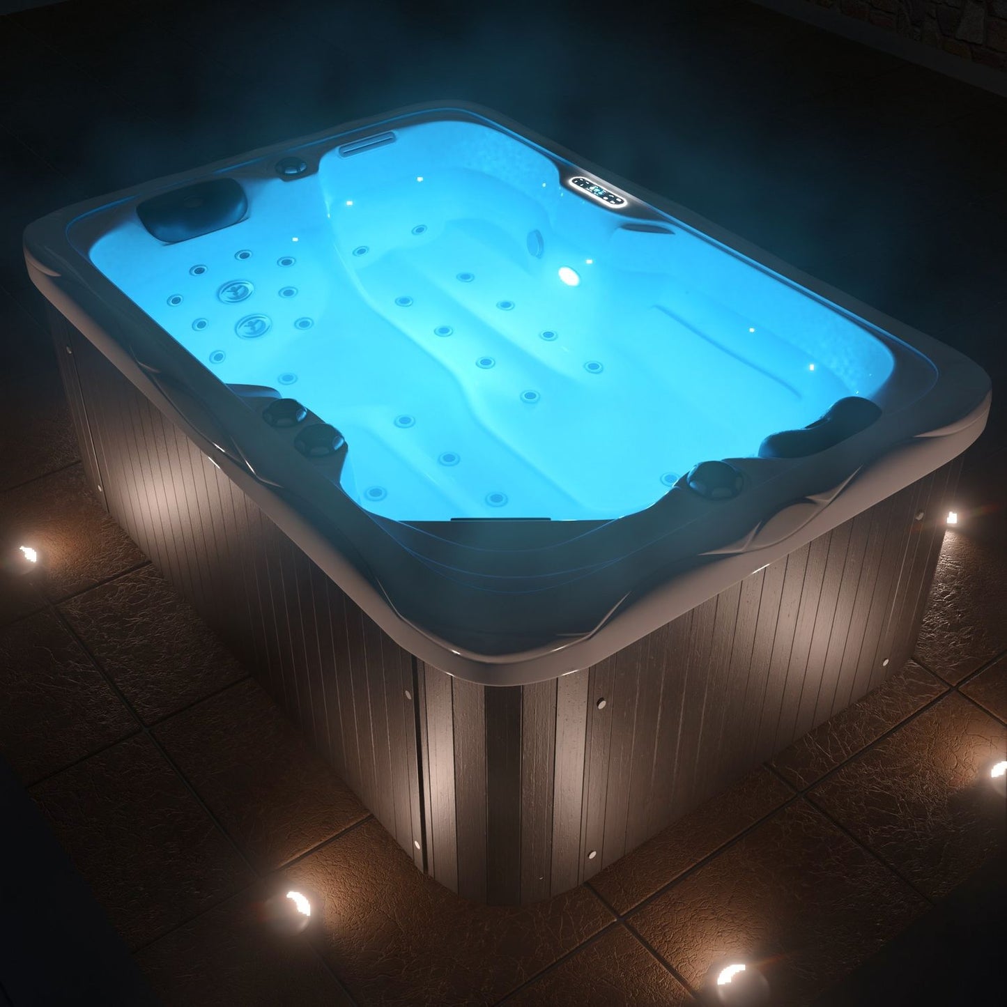 Tronitechnik Outdoor Whirlpool LEVANZO weiß 190x135