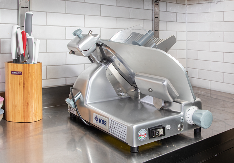 KBS Gastrotechnik Aufschnittmaschine Schrägschneider Messer Ø 300mm IP 44