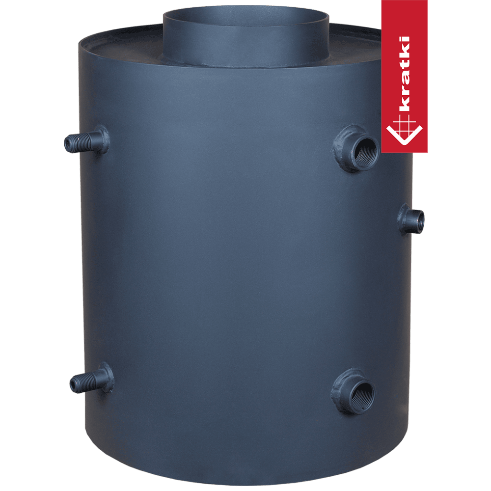 Kratki Wasserturbodym mit einem vertikalen Heizer mit einer Spule