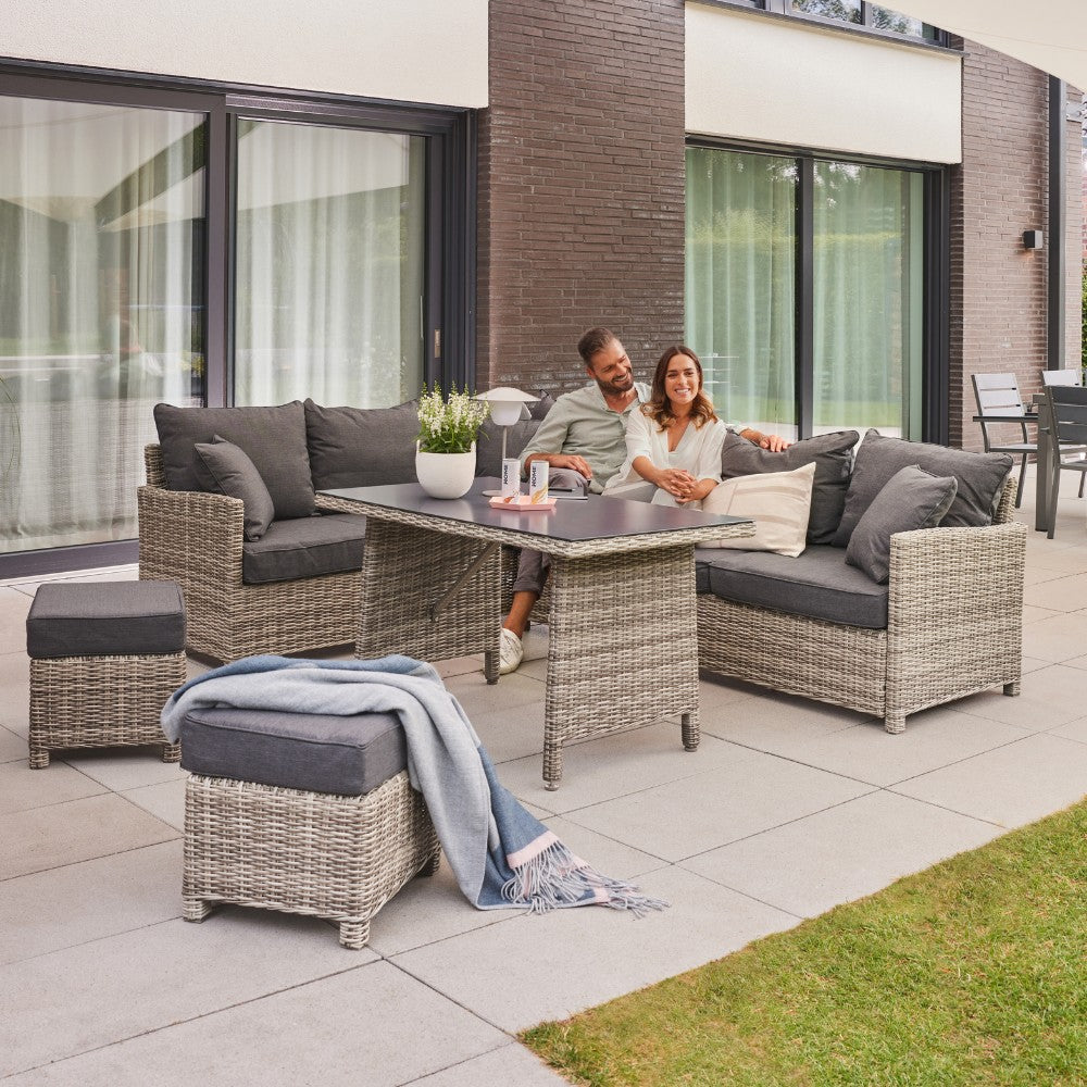 Home Deluxe Rattan Sitzgruppe BAHIA - mit Abdeckung