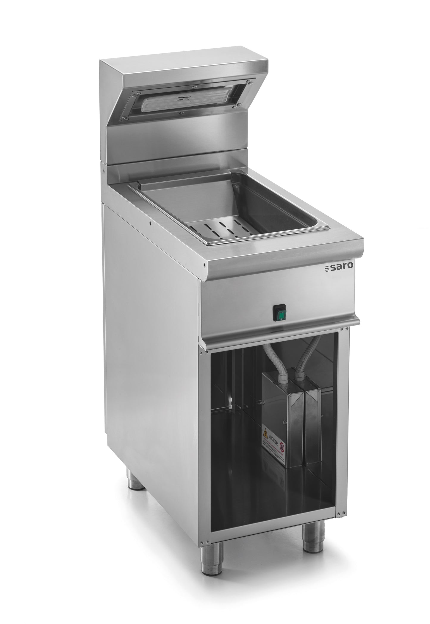 SARO Pommeswärmer, offener Unterbau Modell E7/SPE40BA