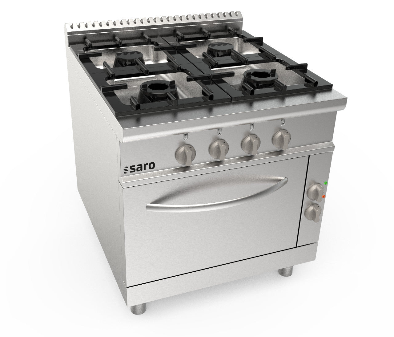 SARO Gasherd+Elektroofen, 4 Brenner, Modell LQ/CUG4NE