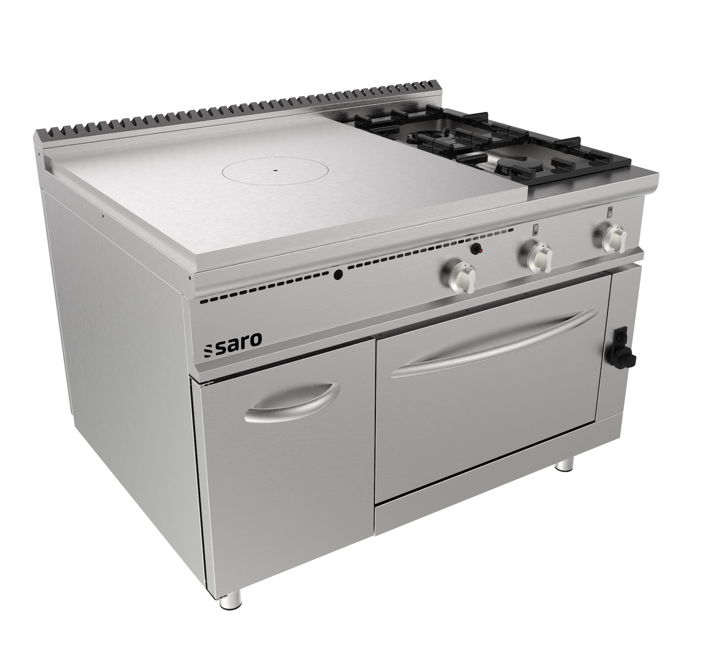 SARO Glühplattenherd+Gasofen, 2 Brenner+Tür, LQ/TPG6LO