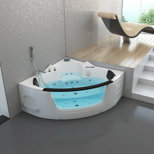 Home Deluxe Whirlpool Badewanne mit Lichttherapie LAGUNA L KOMPAKT - 140 x 140 cm