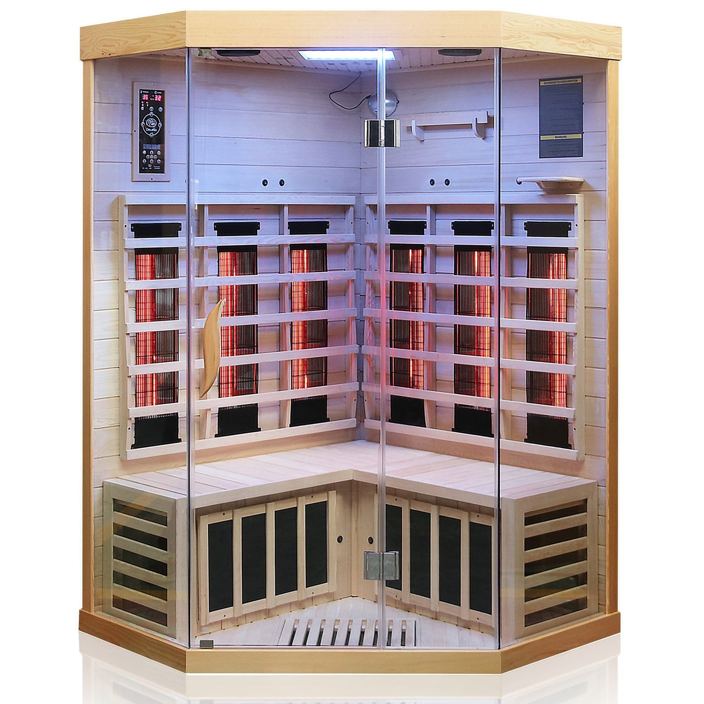 Dewello Infrarotkabine BRANDON 120x120 Dual-Therm bei TroniTechnik