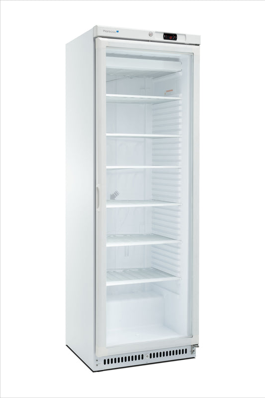 SARO Tiefkühlschrank, Glastür - weiß, ACE 430 CS PV