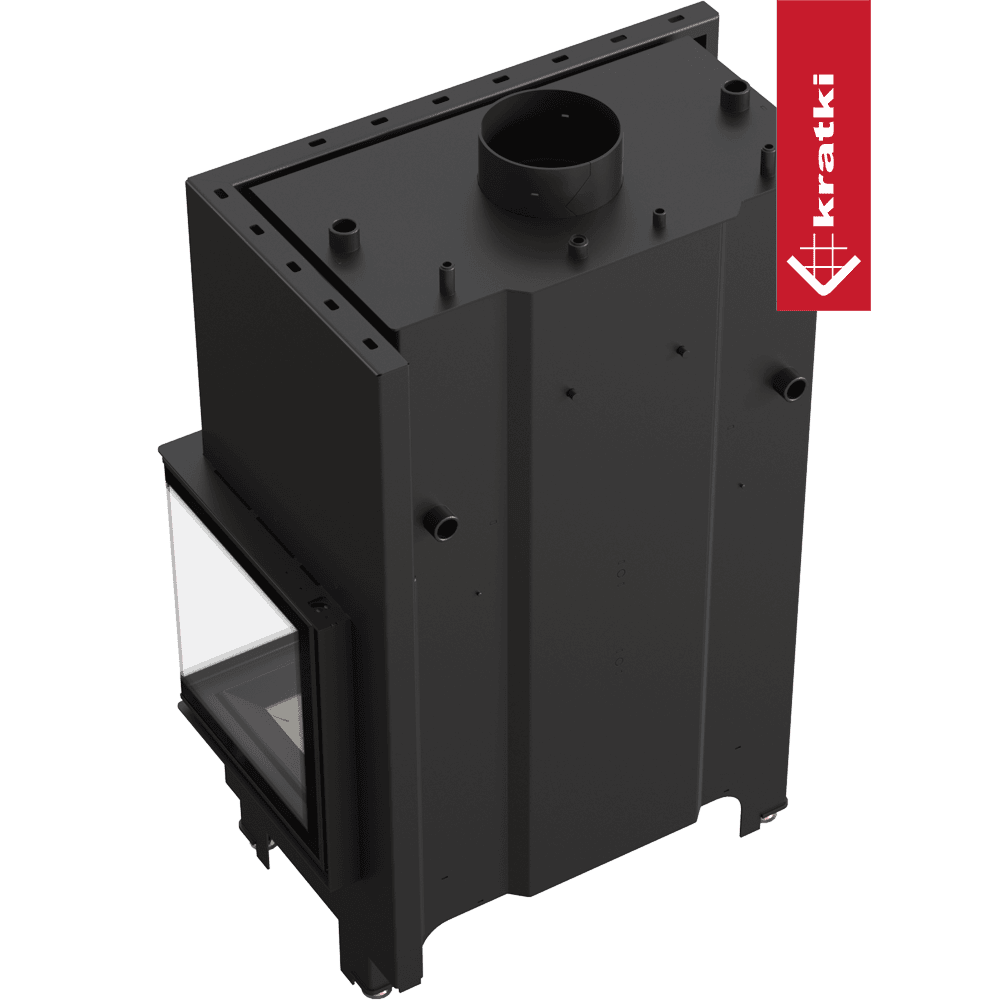 Kratki Wasserführender Kamineinsatz KRATKI MBO rechts 15 kW Ø 200