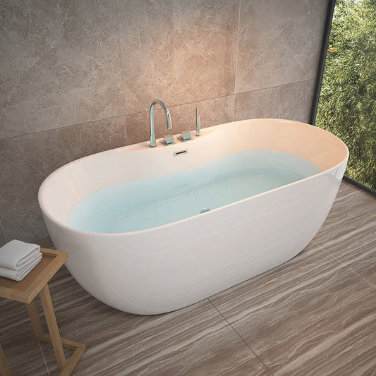 Home Deluxe Badewanne mit Armatur LENI - 170 x 80 cm