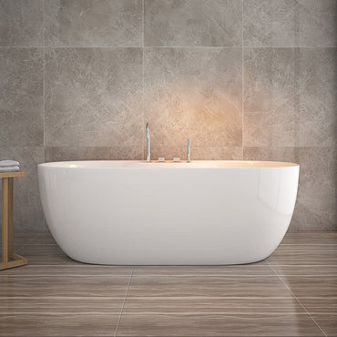 Home Deluxe Badewanne mit Armatur LENI - 170 x 80 cm