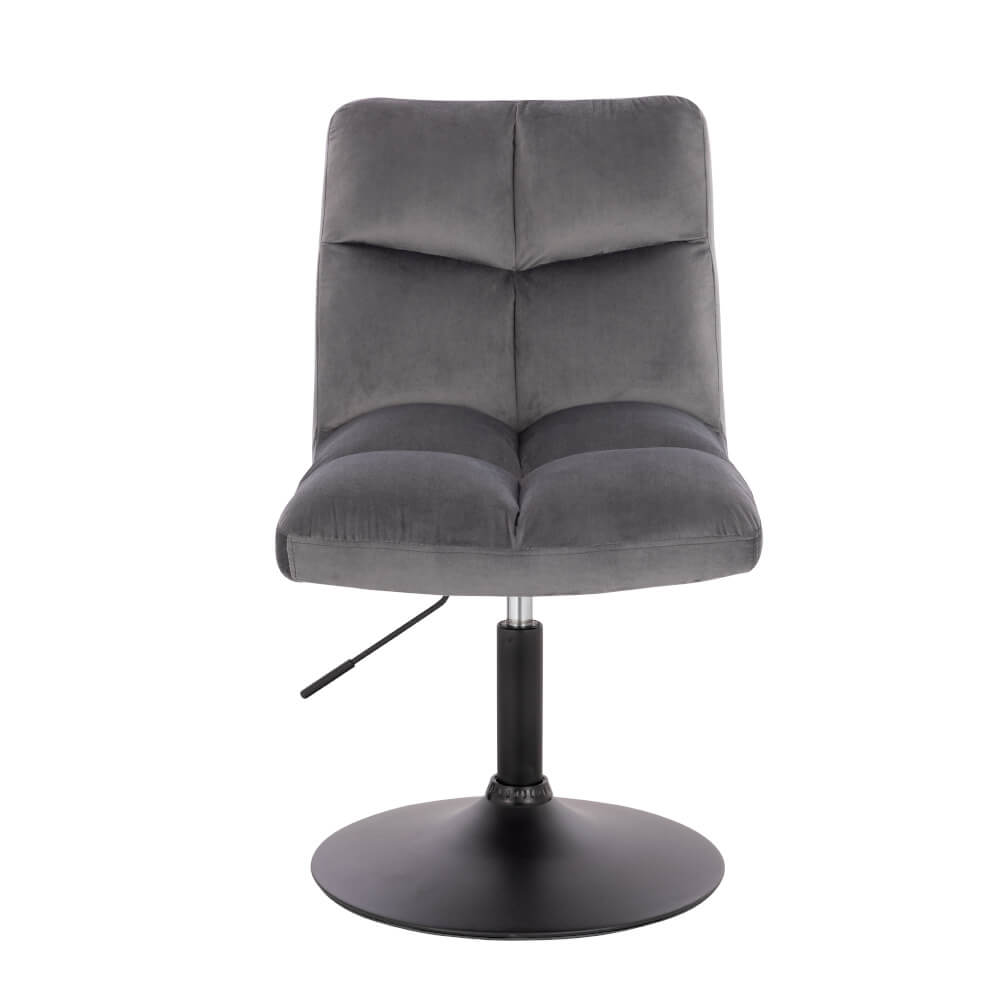 Home Deluxe Barhocker höhenverstellbar 6er Set ACE - Samt Hellgrau