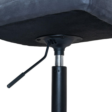 Home Deluxe Barhocker höhenverstellbar 6er Set ACE - Samt Hellgrau