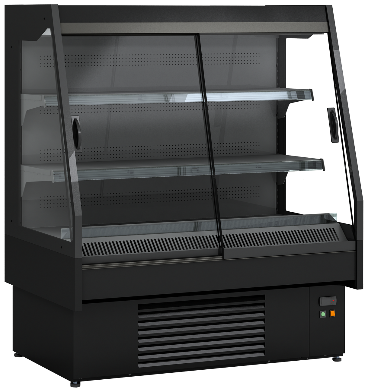 KBS Gastrotechnik Wandkühlregal Maple 130 mit Schiebetüren