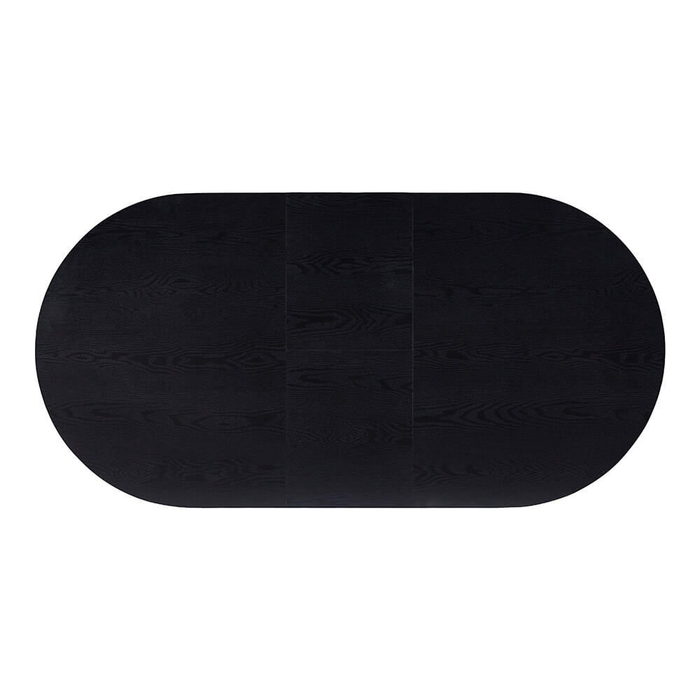 Home Deluxe Essgruppe Oval Ausziehbar inkl. Sternfuß - 160 x 100 cm Dark Oak 8 Stühle Anthrazit