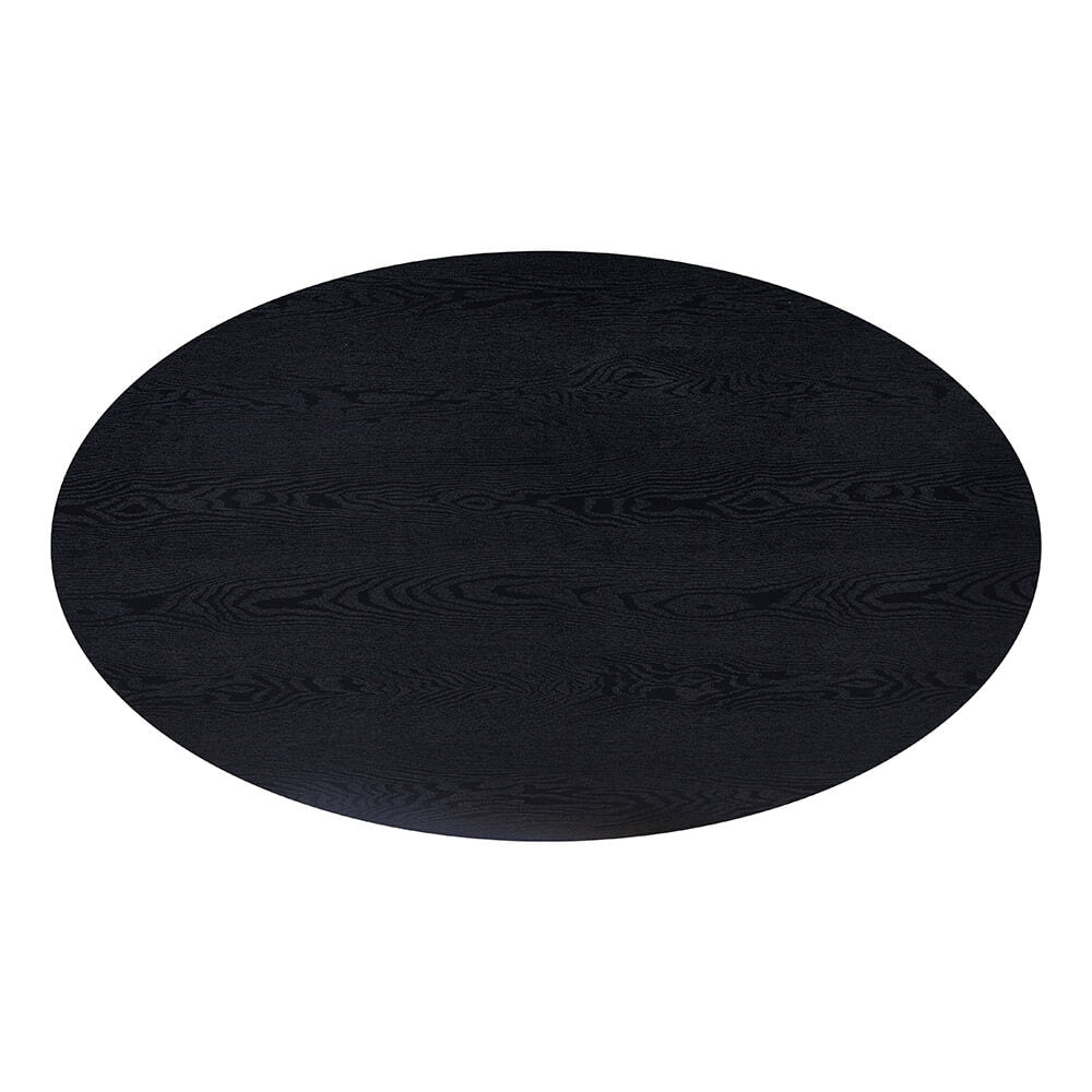 Home Deluxe Esstisch Oval AVENTIS inkl. Sternfuß - 200 x 120 cm Dark Oak