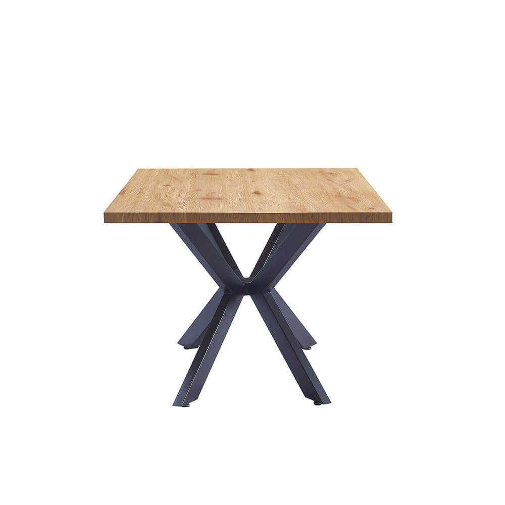 Home Deluxe Esstisch Eckig AVENCIA inkl. Sternfuß - 200 x 120 cm Light Oak