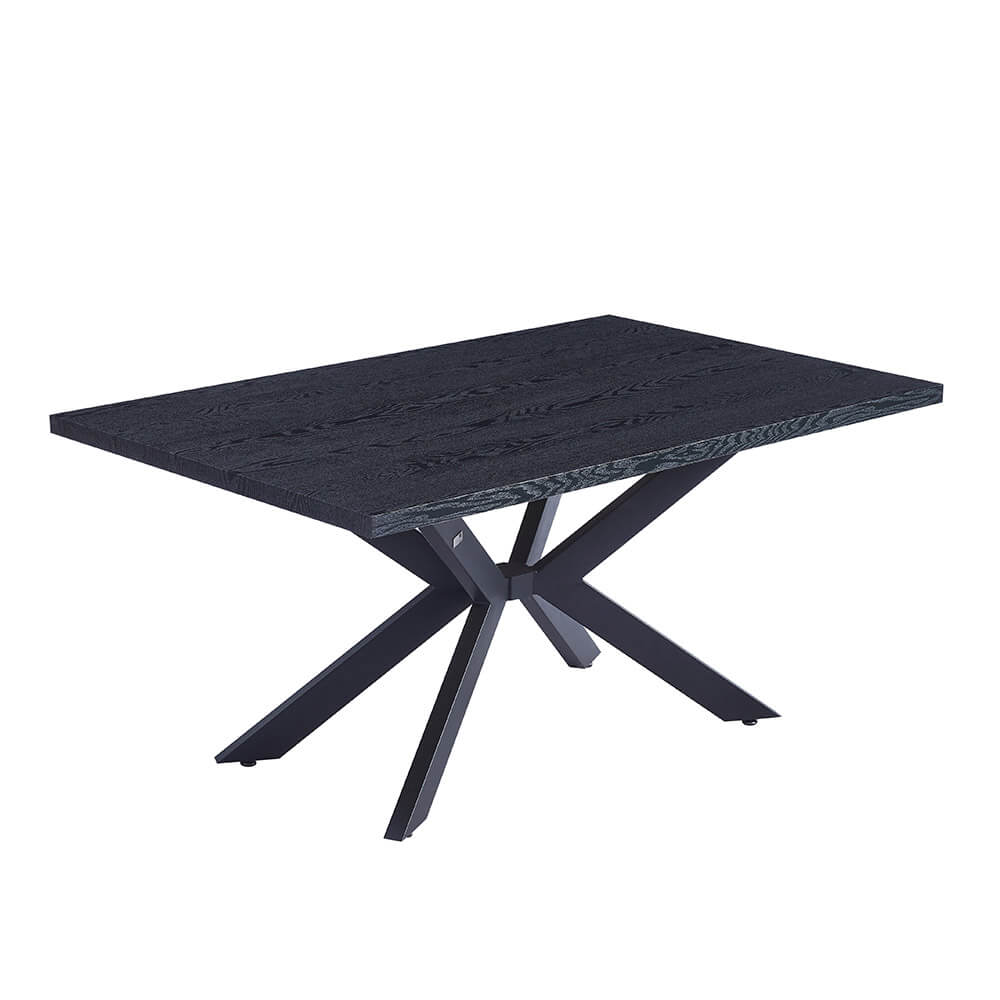 Home Deluxe Esstisch Eckig AVENCIA inkl. Sternfuß - 160 x 100 cm Dark Oak