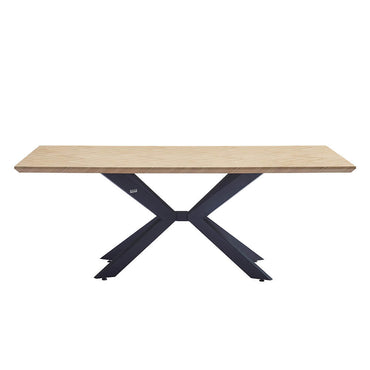 Home Deluxe Esstisch Eckig AVENCIA inkl. Sternfuß - 200 x 120 cm Fishbone Oak