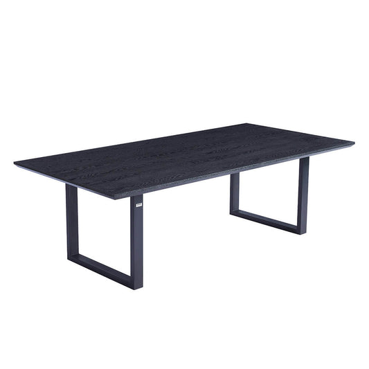 Home Deluxe Esstisch Eckig AVENCIA inkl. U-Fuß - 240 x 120 cm Dark Oak