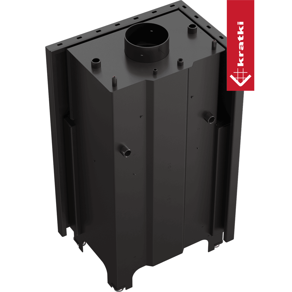 Kratki Wasserführender Kamineinsatz KRATKI MBZ links 13 kW Ø 200