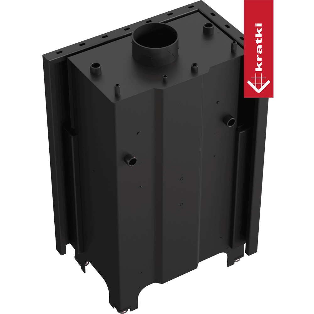 Kratki Wasserführender Kamineinsatz KRATKI MBM links 12 kW Ø 180