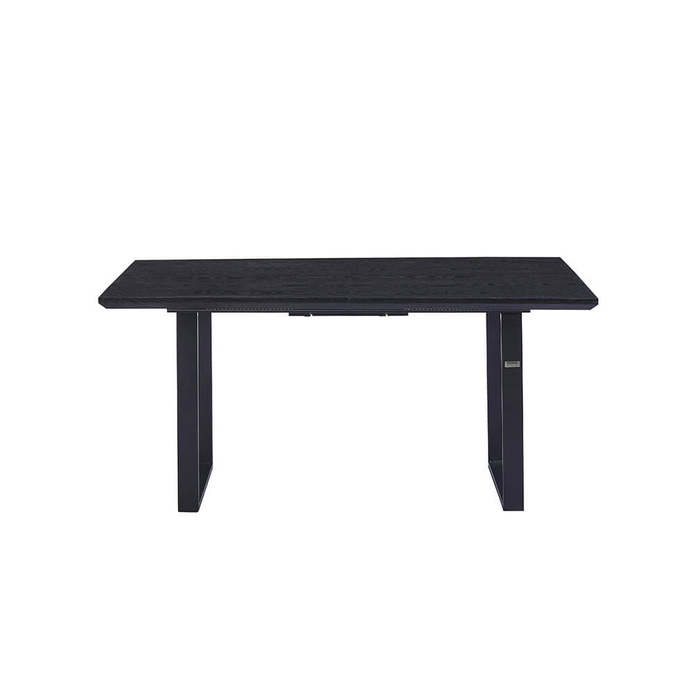 Home Deluxe Esstisch Eckig Ausziehbar AVENCIA inkl. U-Fuß - 160-200 x 100 cm Dark Oak