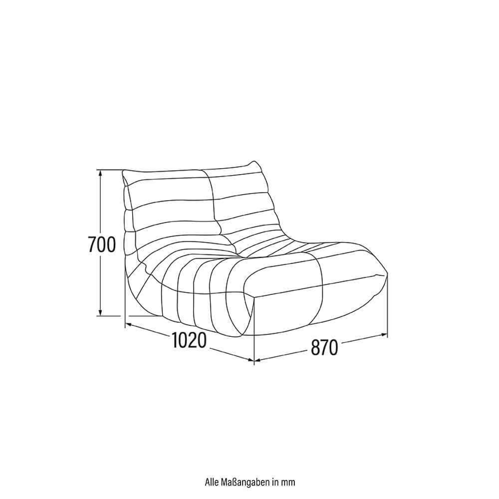 Home Deluxe Relaxsessel CHILL - Anthrazit