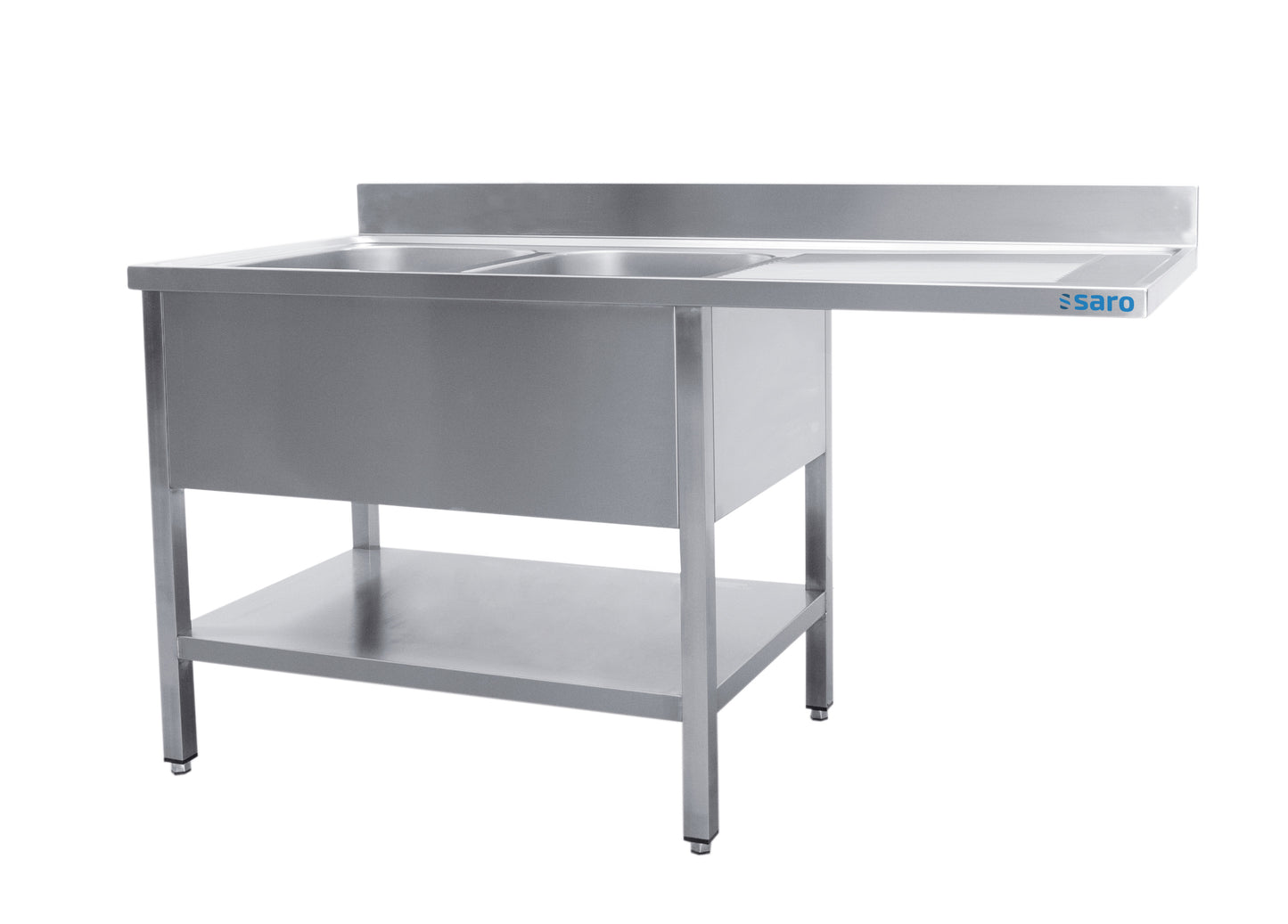 SARO Spülcenter 2 Becken, links - B 1600 x T 600 mm