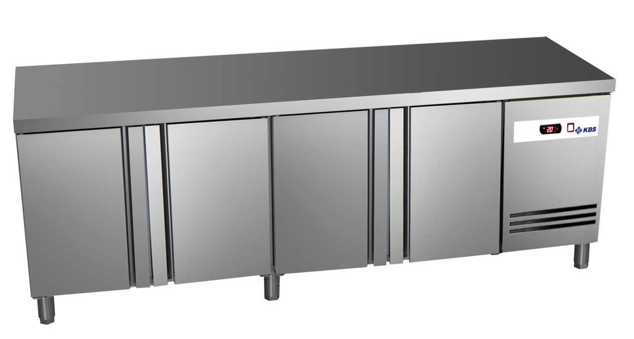 KBS Gastrotechnik Kühltisch Ready KT4100 mit Arbeitsplatte 4 Türen