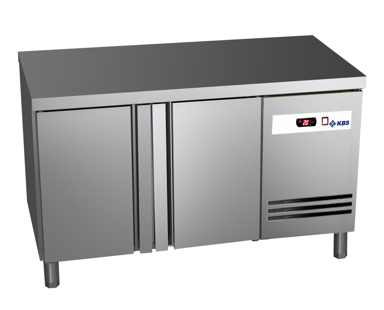 KBS Gastrotechnik Tiefkühltisch Ready TKT2600 mit Arbeitsplatte 2 Türen