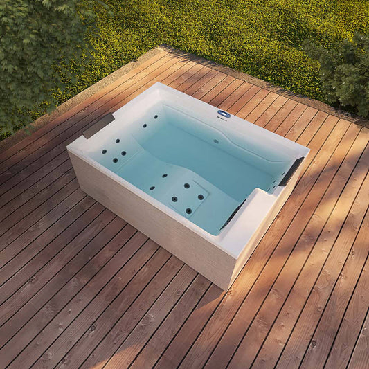 Home Deluxe Outdoor Whirlpool NIMBUS DELUXE PURE 190 x 140 cm für 2 Personen